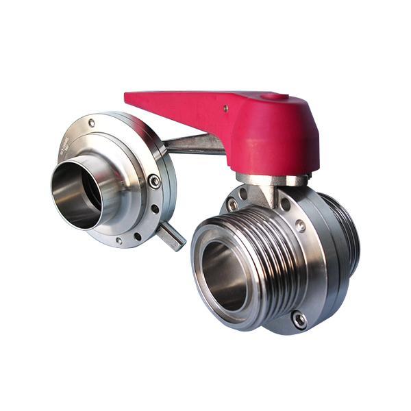 SMS Butterfly Valve - Weld End / Male End