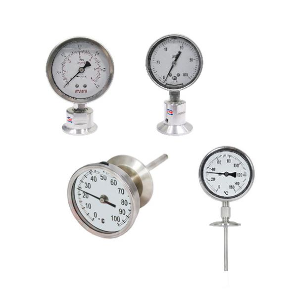 衛生級隔膜式壓力儀錶/衛生級溫度計