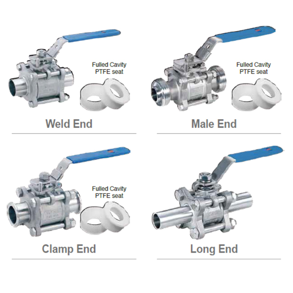 Sanitary Hygienic Fitting Valves - Sanitary Ball Valve for Food