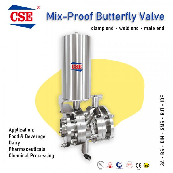 Mix-Proof butterfly valve